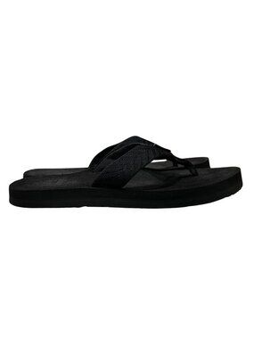 Teva Mush II Black Flip Flops Women's Size 7 Thong Sandals #4198